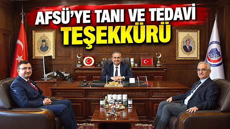 AFSÜ’ye Tanı Ve Tedavi Teşekkürü