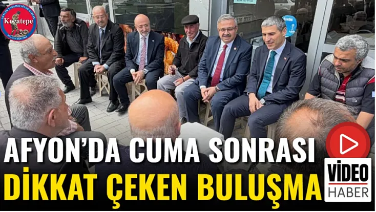 Afyon’da Cuma Sonrası Dikkat Çeken Buluşma
