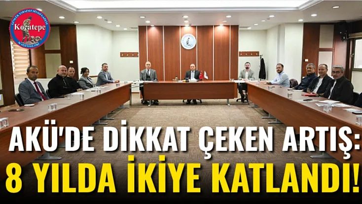 AKÜ'de Dikkat Çeken Artış: 8 Yılda İkiye Katlandı!