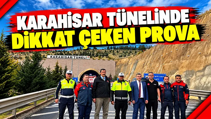 Karahisar Tünelinde Dikkat Çeken Prova