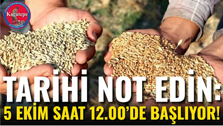 Tarihi Not Edin: 5 Ekim Saat 12.00’de Başlıyor!
