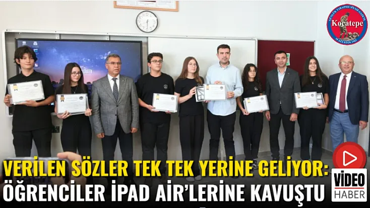 Verilen Sözler Tek Tek Yerine Geliyor: Öğrenciler iPad Air’lerine Kavuştu