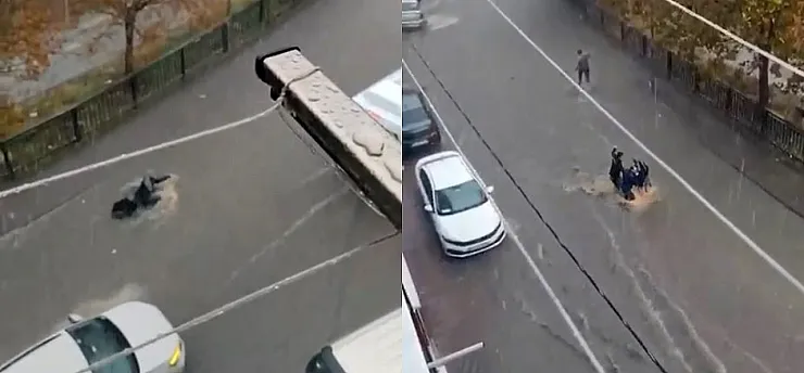 Esenyurt'ta Kadın Sulara Kapıldı