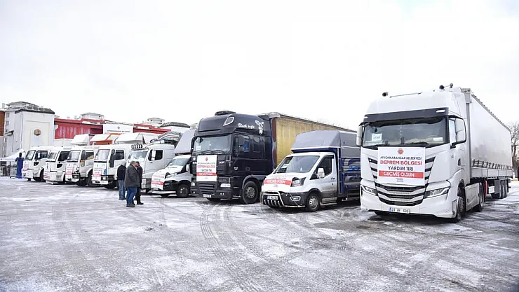 250 araç, 578 personel ve binlerce malzeme gönderdik