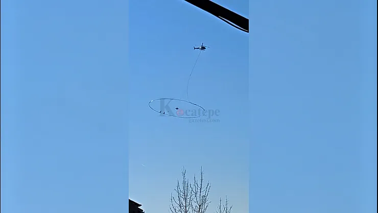 Afyon'da Helikopterle Havadan Altın Aranıyor