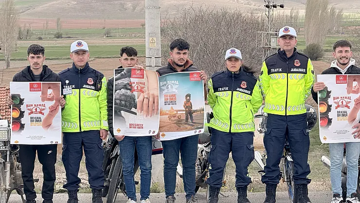 Afyon'da Jandarmadan '1 Kural Bir Ömür' Eğitimi