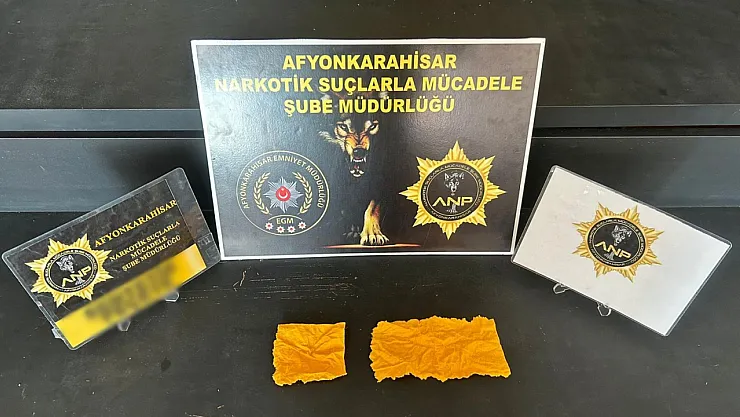 Afyon'da Uygulama Noktasında Yakalandılar