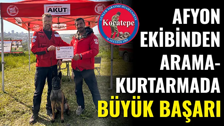 Afyon Ekibinden Arama-Kurtarmada Büyük Başarı