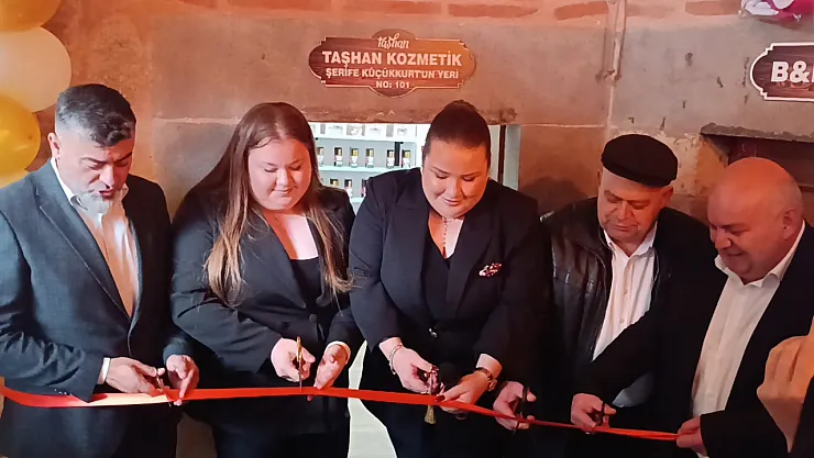 Afyon'un yeni kozmetik işletmesi Taşhan'da açıldı