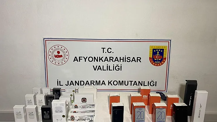 Afyon'da Kaçak Telefon Operasyonu