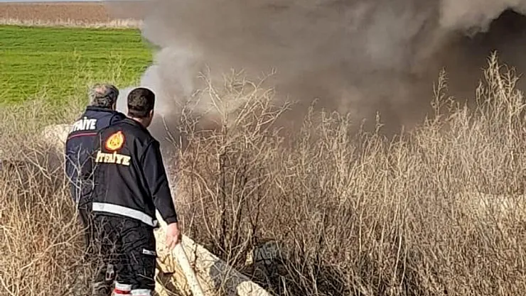 Afyon’da Lastik Yangını Çevre Kirliliğine Neden Oldu
