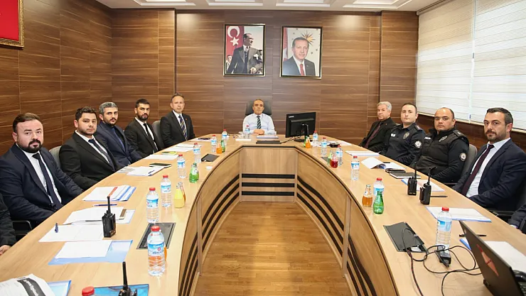 Afyonkarahisar'da Asayiş Zirvesi Yapıldı