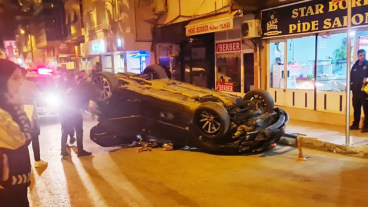 Afyonkarahisar'da Korkutan Kaza: Otomobil Takla Attı, Şans Eseri Kimse Yaralanmadı