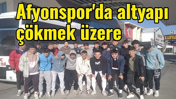 Afyonspor’da altyapı dağılmak üzere