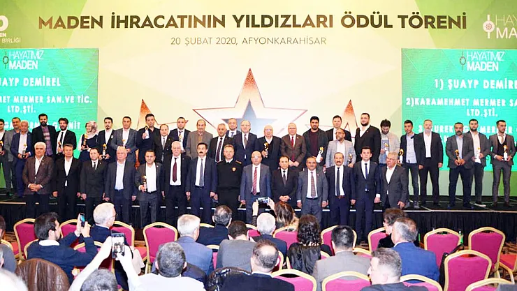 Afyon'un yıldız madencileri ödüllerini aldı