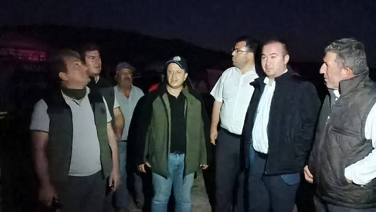 AK PArti İl Başkanı Uluçay da yangın mahalline gitti