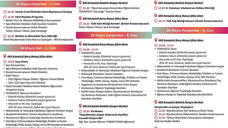 AKÜFEST yürüyüşle başlayacak