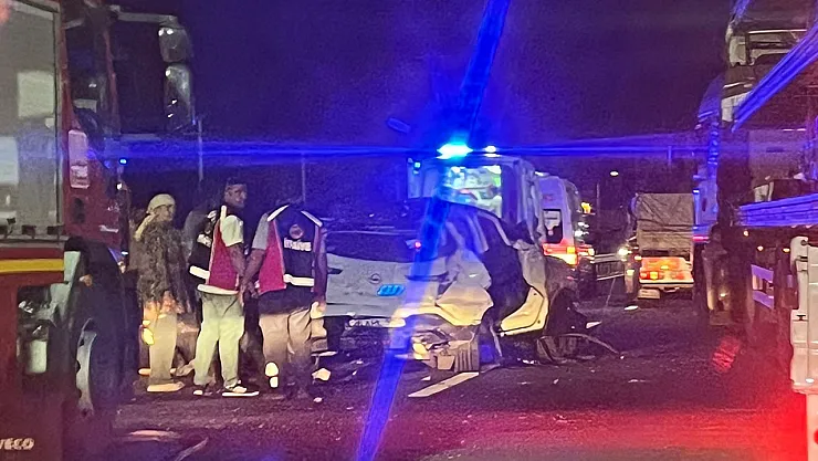 Aniden Yola Çıkan Domuz Kazaya Neden Oldu: 5 Yaralı