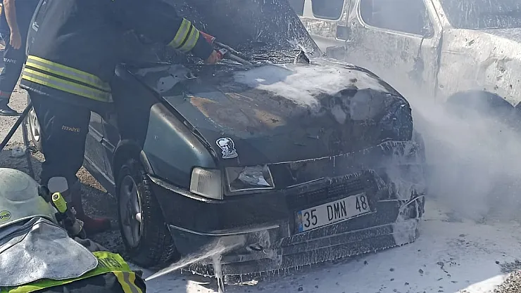 Araç Yangını Korkuttu