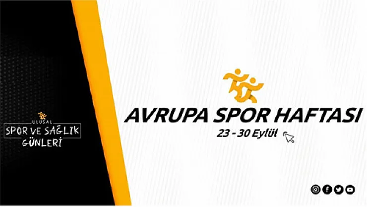 Avrupa Spor Haftası etkinliklerle kutlanacak