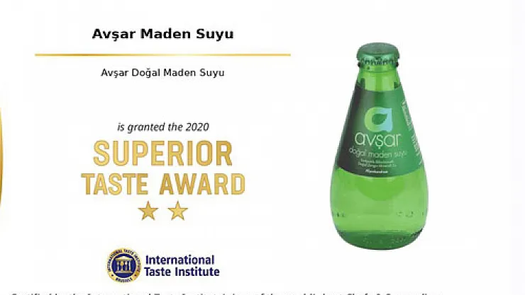 Avşar Maden Suyu gururumuz oldu