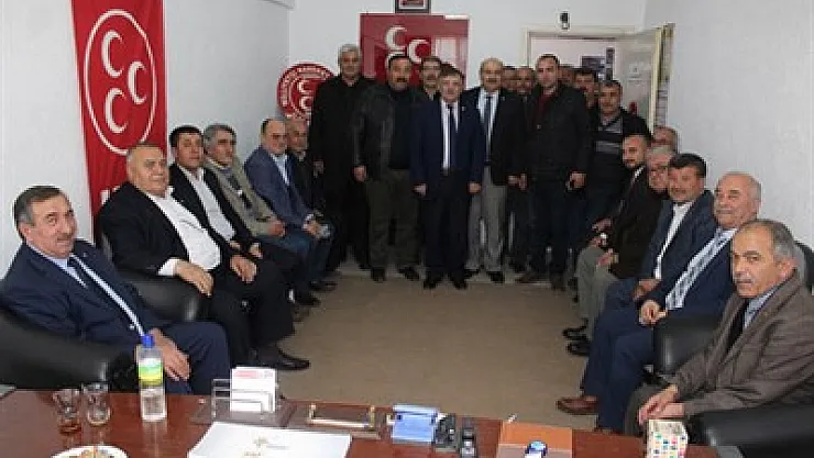 Başkanlardan MHP Dinar teşkilatına ziyaret