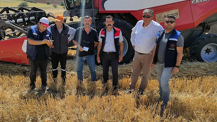 Biçerdöver Denetimi Ve Hasat Yapılan Hububat Tarlalarında Kontroller Yapıldı