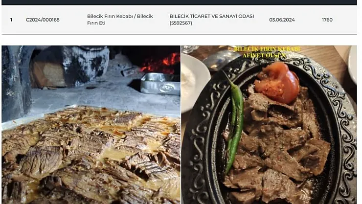 Bilecik'e Özgü Fırın Kebabı Tescillendi