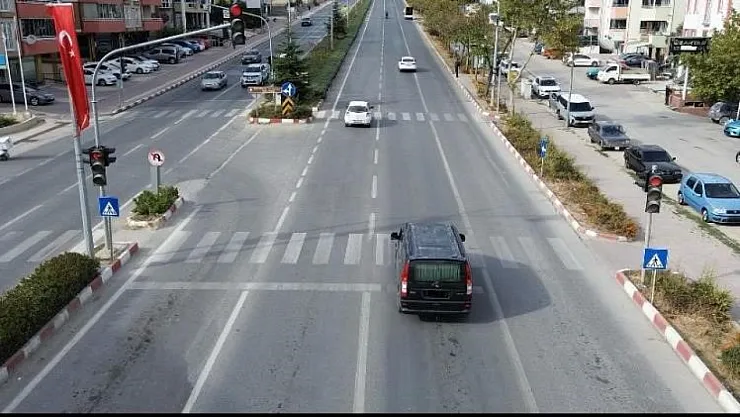 Bilecik'te Drone Destekli Trafik Denetimi