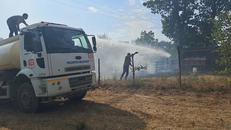 Bilecik'te Yangına Hızlı Müdahale Felaketi Önledi