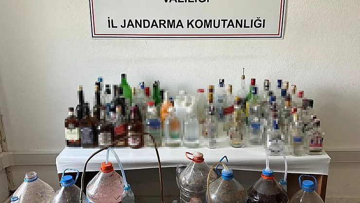 Bolvadin'de kaçak alkol üreten şahıs yakalandı
