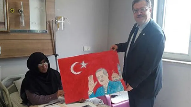 Çağlayan Yemenli hastalarla bir araya geldi