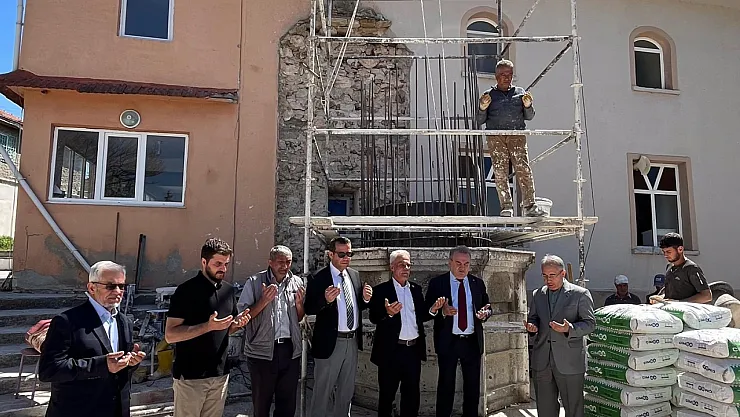 Cami Minaresi İçin Temel Atma Töreni Gerçekleşti