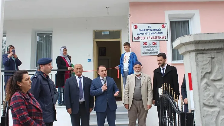 Çapalı Köyü'ne yeni taziye evi ve misafirhane kazandırıldı