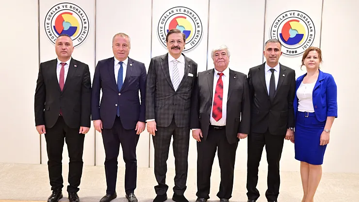 Çay heyeti, TOBB Başkanı Hisarcıklıoğlu'nu ziyaret etti