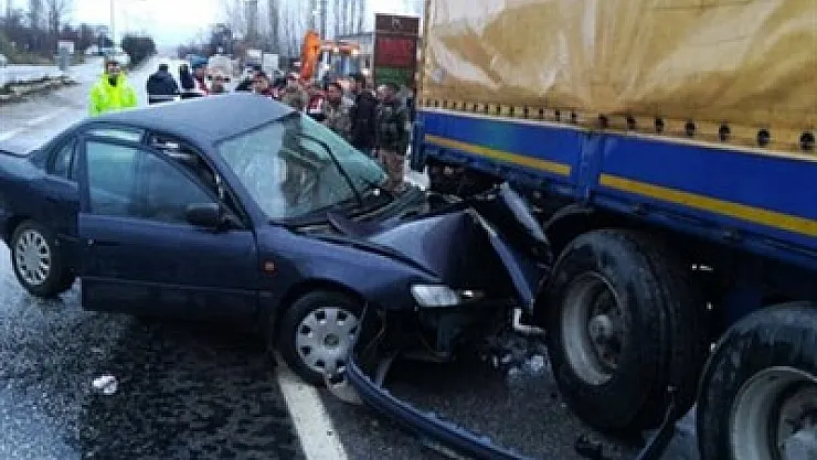 Çay'lı Astsubay kazada hayatını kaybetti