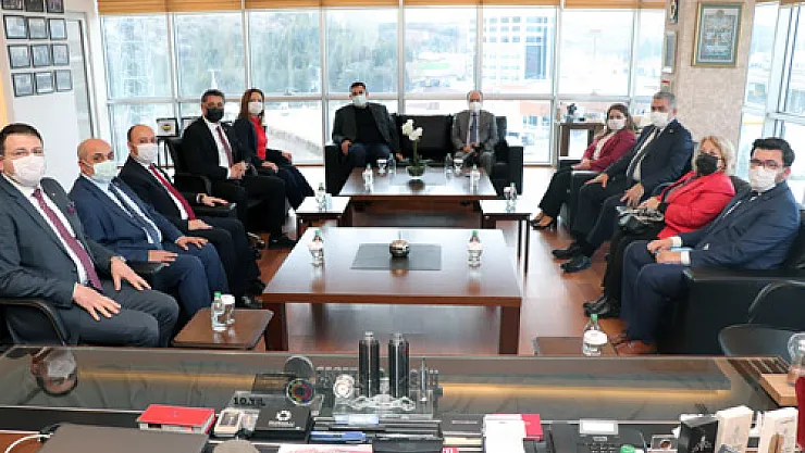 CHP heyeti, ATSO'yu da ziyaret etti