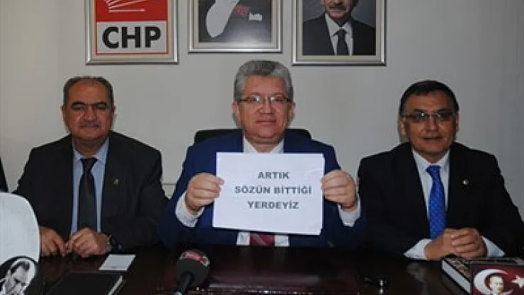 CHP'den sessiz yorum Artık sözün bittiği yerdeyiz!