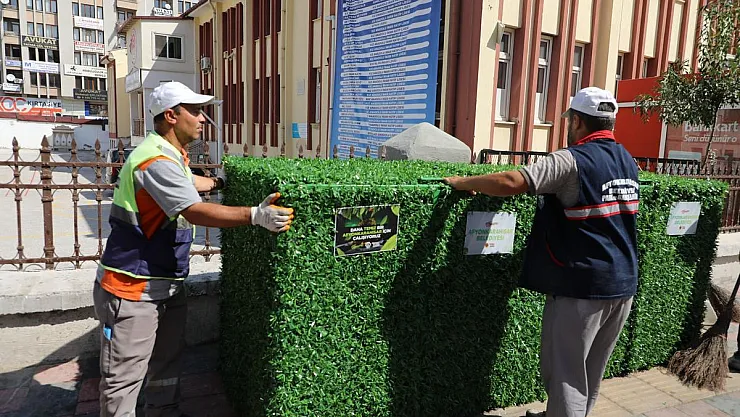 Çöp konteynerlerine estetik dokunuş