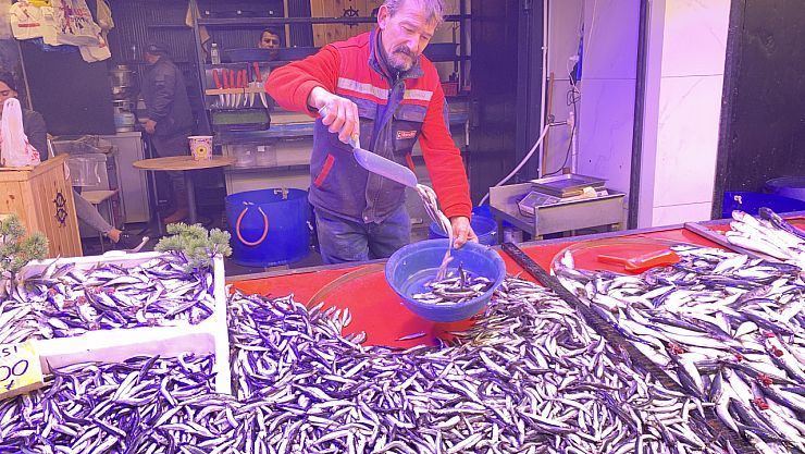 Denizlerde Bollaşan Hamsi Tezgahlarda 100 TL'ye Yer Buldu