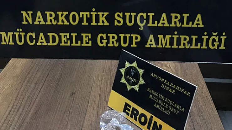 Durdurulan araçtan eroin çıktı