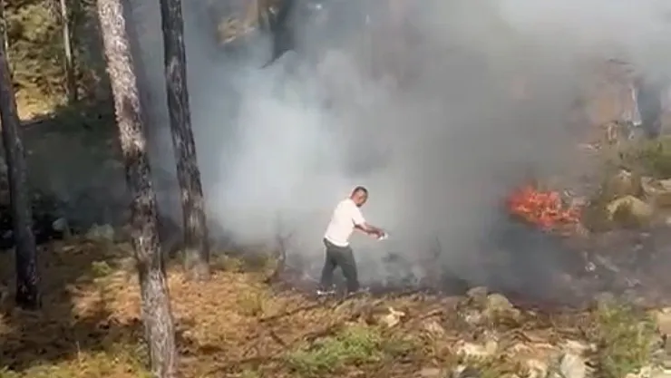 Duyarlı Vatandaşlar Sayesinde Yangının Büyümesi Önlendi
