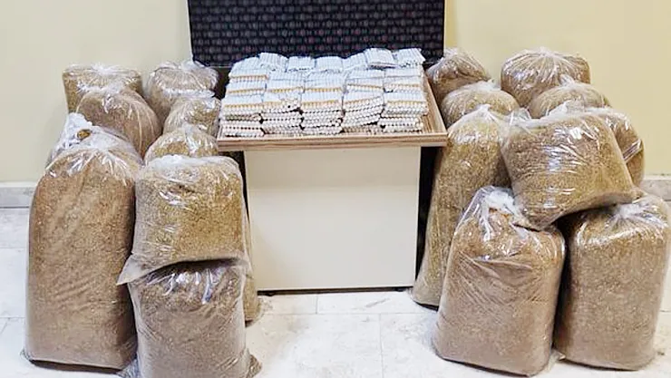 Emirdağ'da İş Yerinde Kaçak Tütün Ele Geçirildi