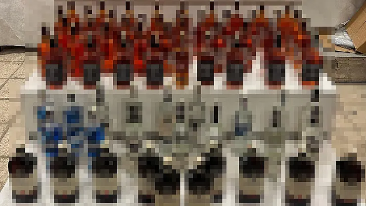 Eskişehir'de 128 Şişe Kaçak Alkol Ele Geçirildi