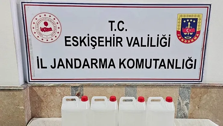 Eskişehir'de Jandarma Kaçak ve Sahte Alkol Operasyonu Düzenledi