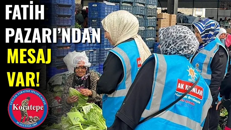 Fatih Pazarı'ndan Mesaj Var!