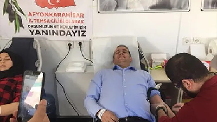 Güvenlik güçlerine kan bağışıyla destek