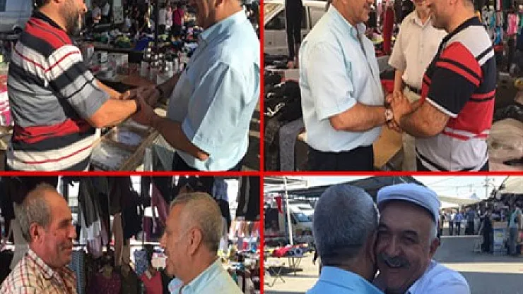 Hem alışveriş yaptı, hem vatandaşları dinledi