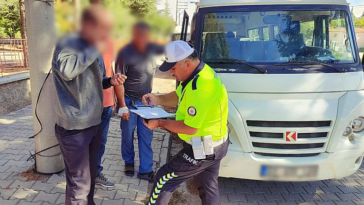 İl genelinde servis araçları ve şöförlerine denetim