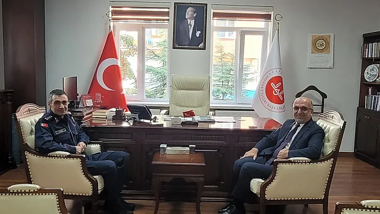 Jandarma Komutanı ile Müftü Bir Araya Geldi